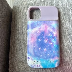 Purple velvet caviar charging case